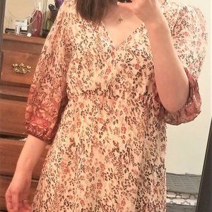 Midi/Maxi Long Sleeve Floral Dress
